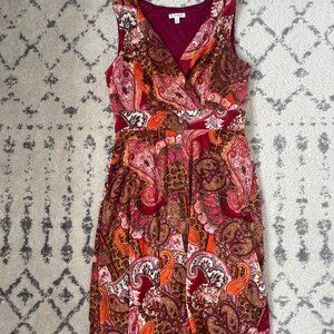 NorthStyle Multicolor Paisley Sleeveless Dress Midi Comfortable Stretch, 12